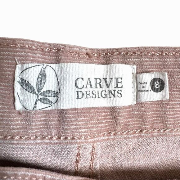 Carve Designs Women's Oahu Corduroy Raw Hem Shorts Pockets Size 8 Mauve'ish Pink - Picture 4 of 13